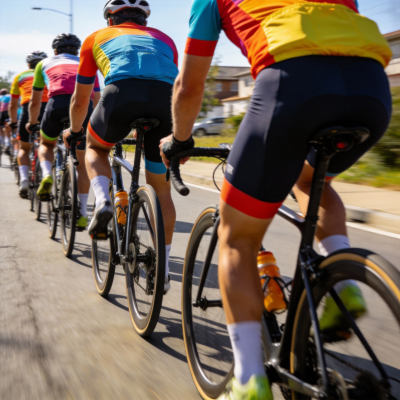 骑行队列疾驰中图片