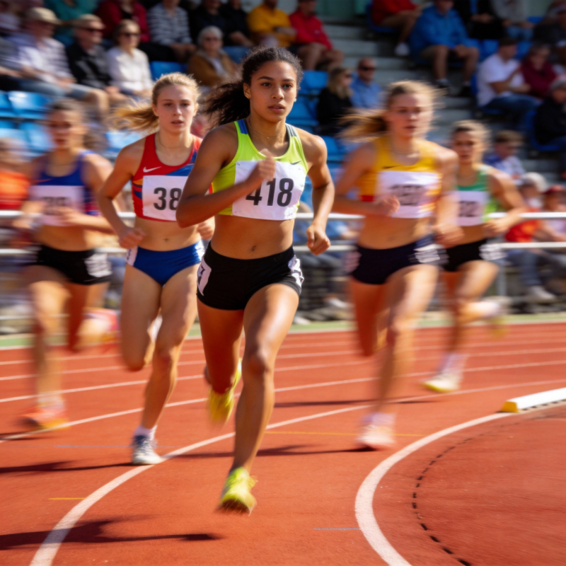 田径赛冲刺瞬间图片