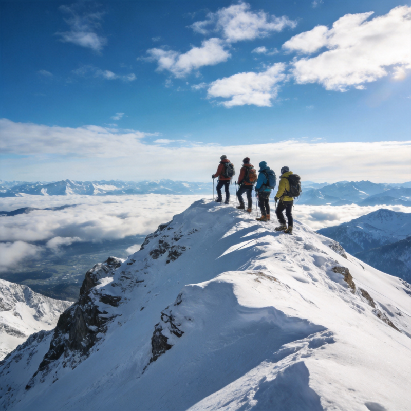 雪山之巅 勇者同行图片