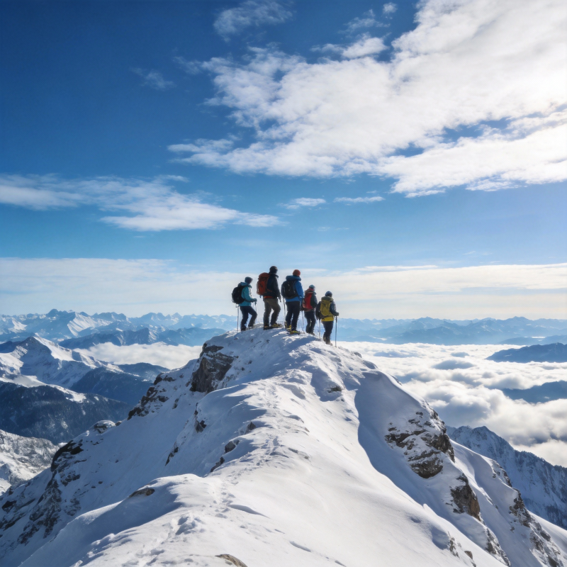 雪峰之巅 共赏云海图片