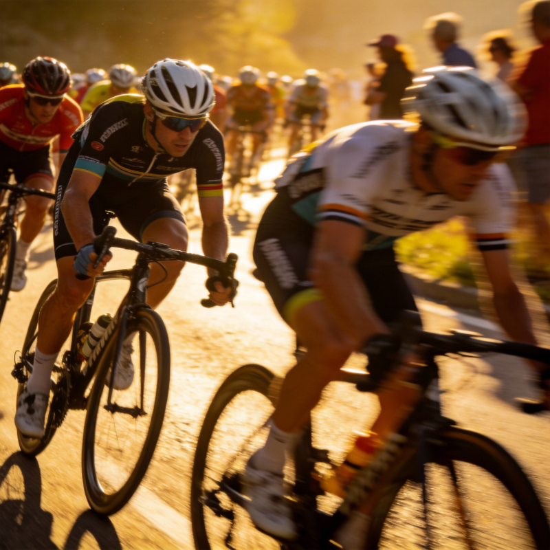 骑行竞速瞬间图片