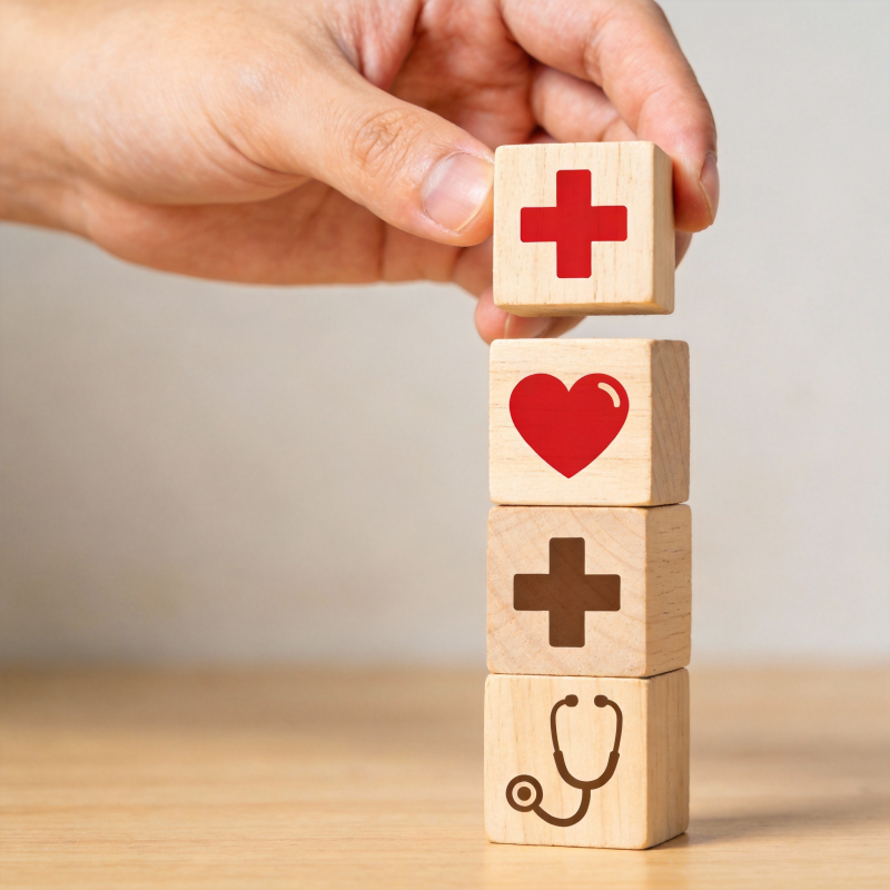 健康医疗积木图片