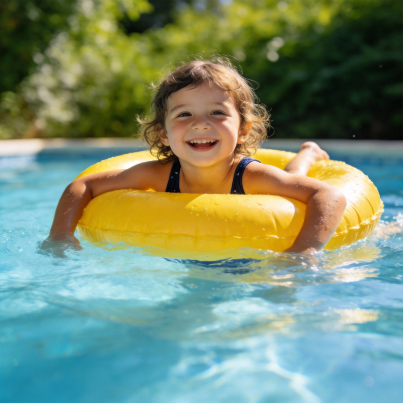 泳池里的快乐时光图片