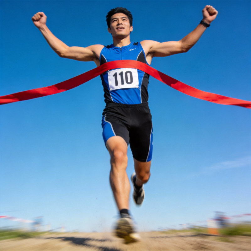 冲刺夺冠瞬间图片