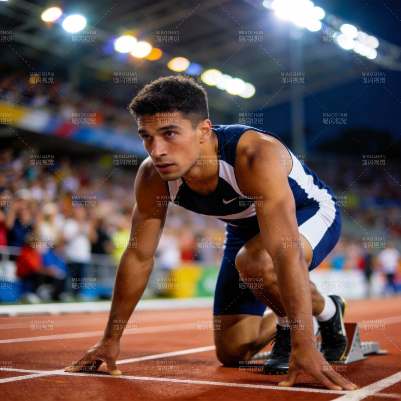 起跑线上的冲刺瞬间图片