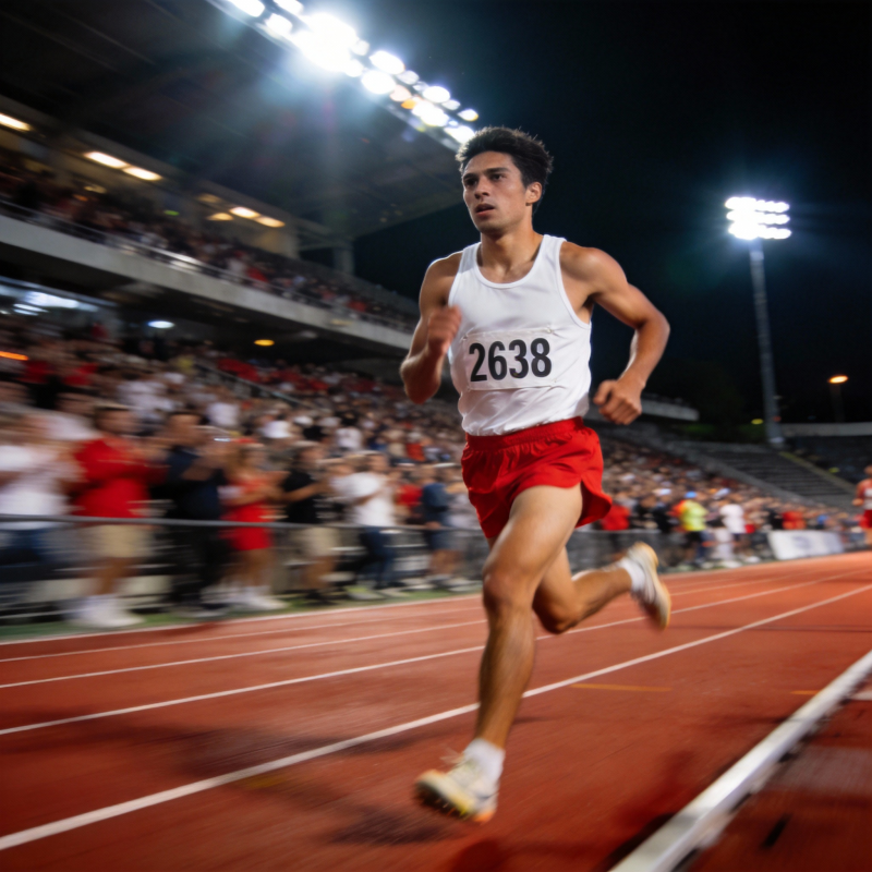 赛道上的冲刺瞬间图片