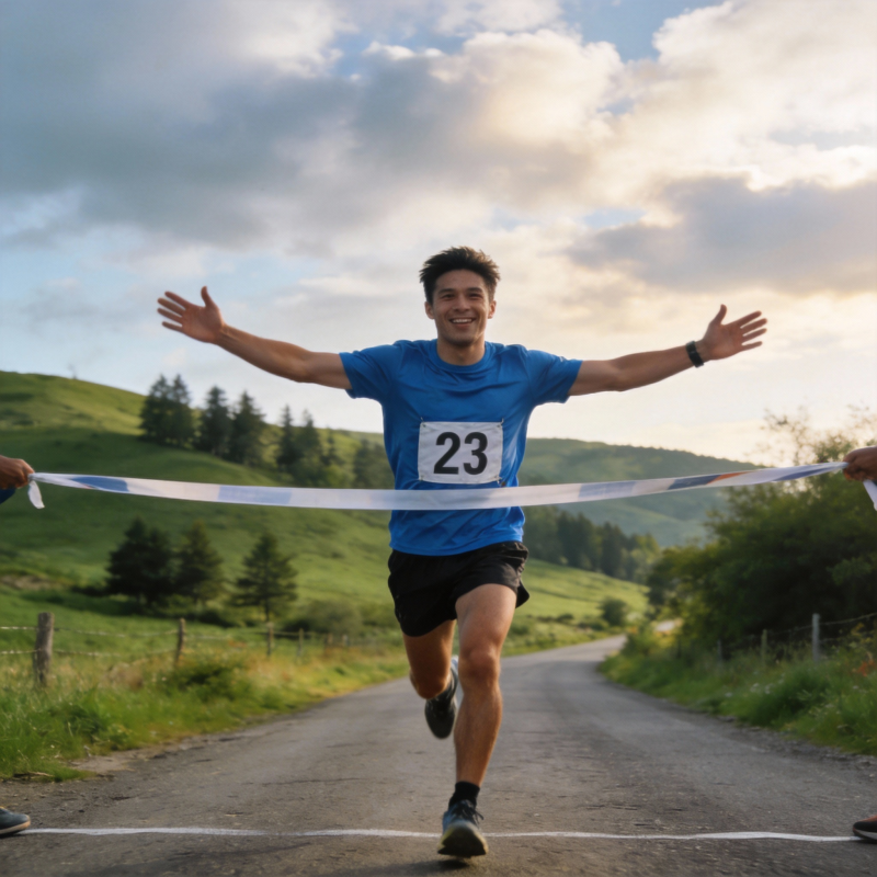 冲线瞬间 胜利在望图片
