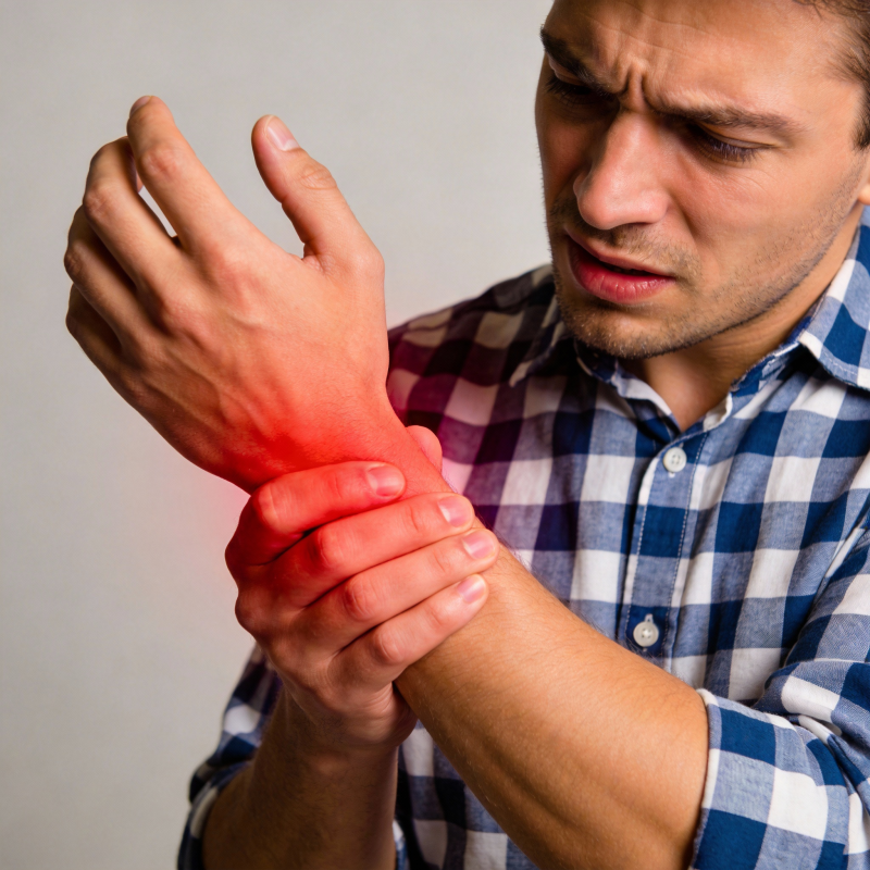 手部疼痛难忍图片