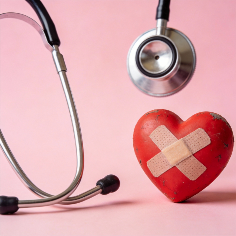 爱心与听诊器图片