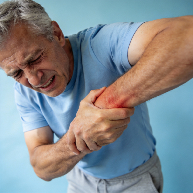 手臂疼痛难忍图片