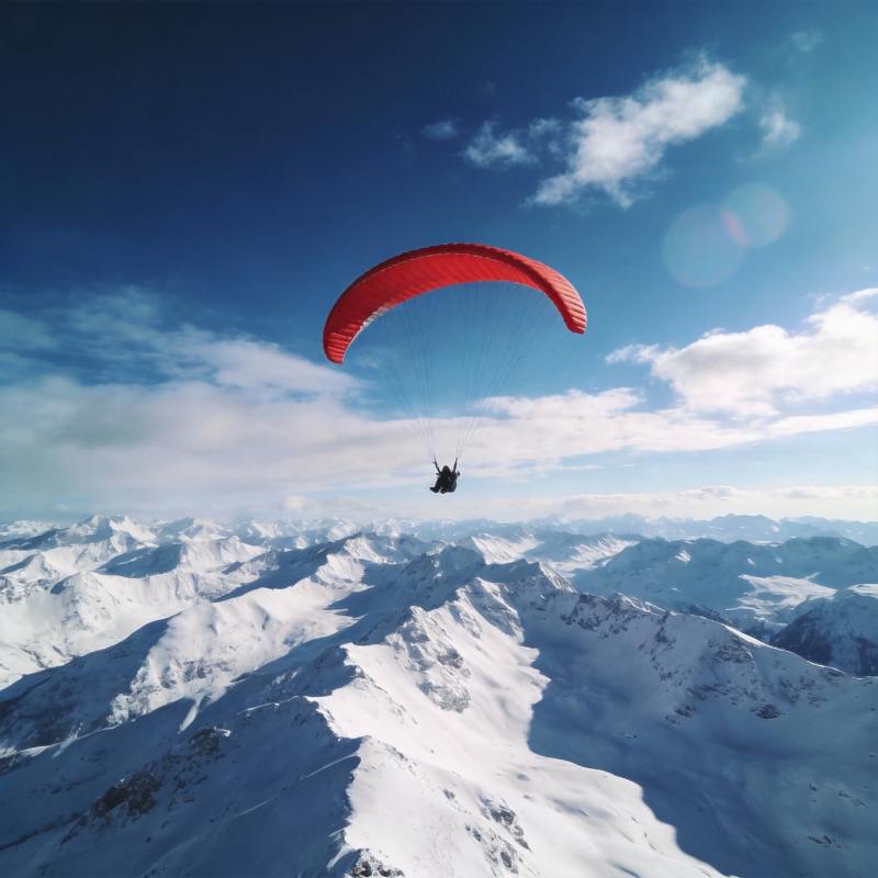 雪峰之上翱翔图片