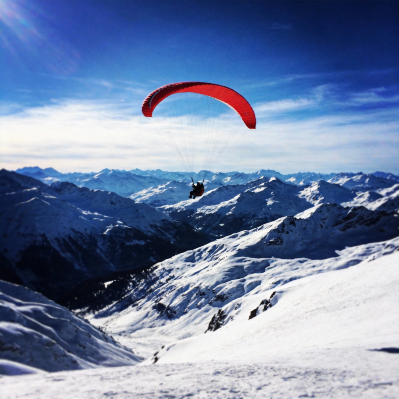 雪峰之上翱翔图片