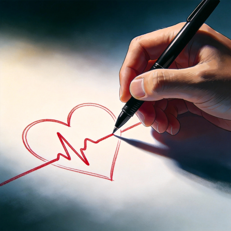 心电图绘爱图片