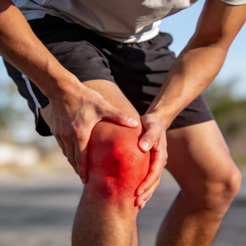 膝盖疼痛难忍图片