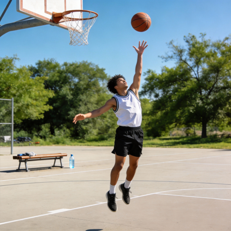 街头篮球扣篮瞬间图片