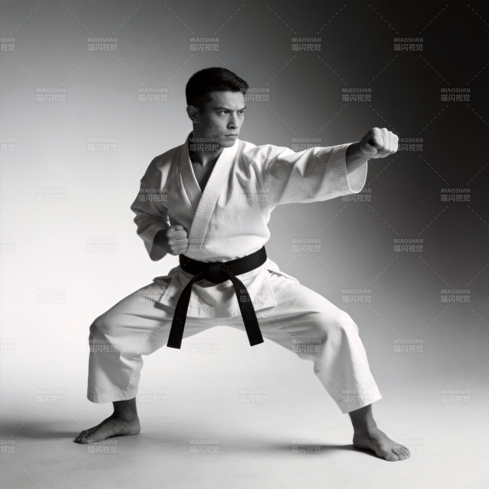空手道高手姿态图片