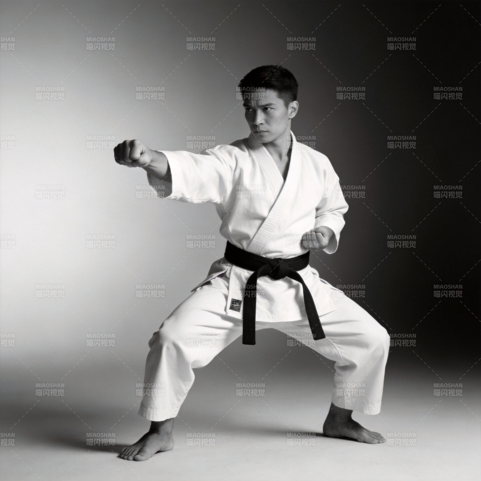 空手道高手对决图片