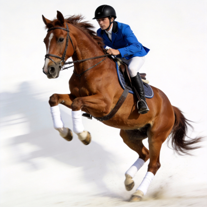 骏马腾跃 骑手英姿图片