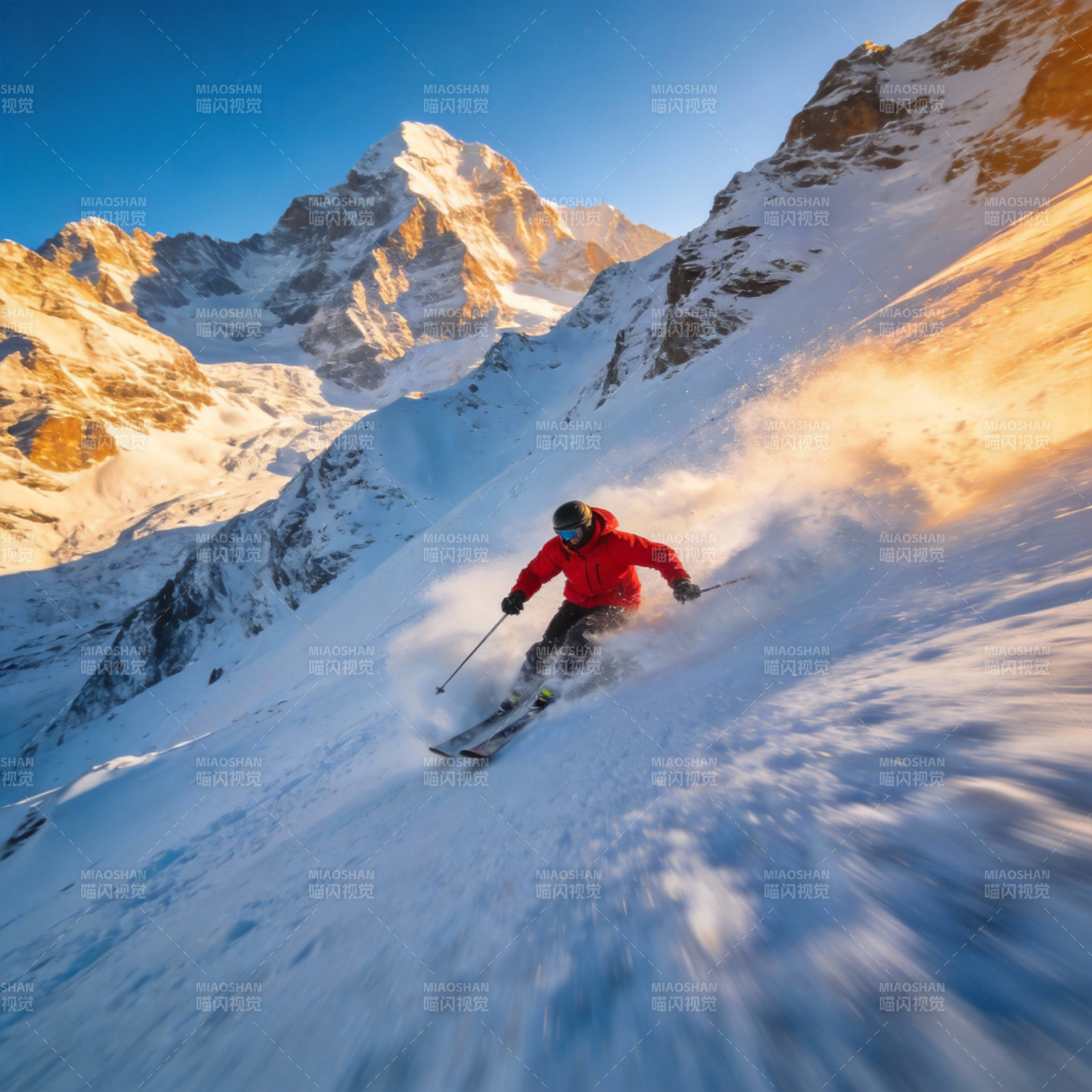 雪山疾驰 尽享滑雪快感图片