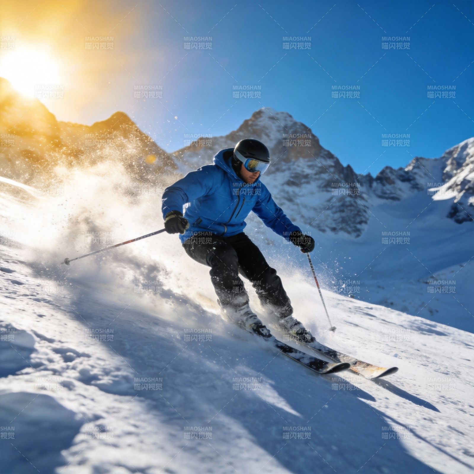 雪山疾驰 尽享滑雪快感图片