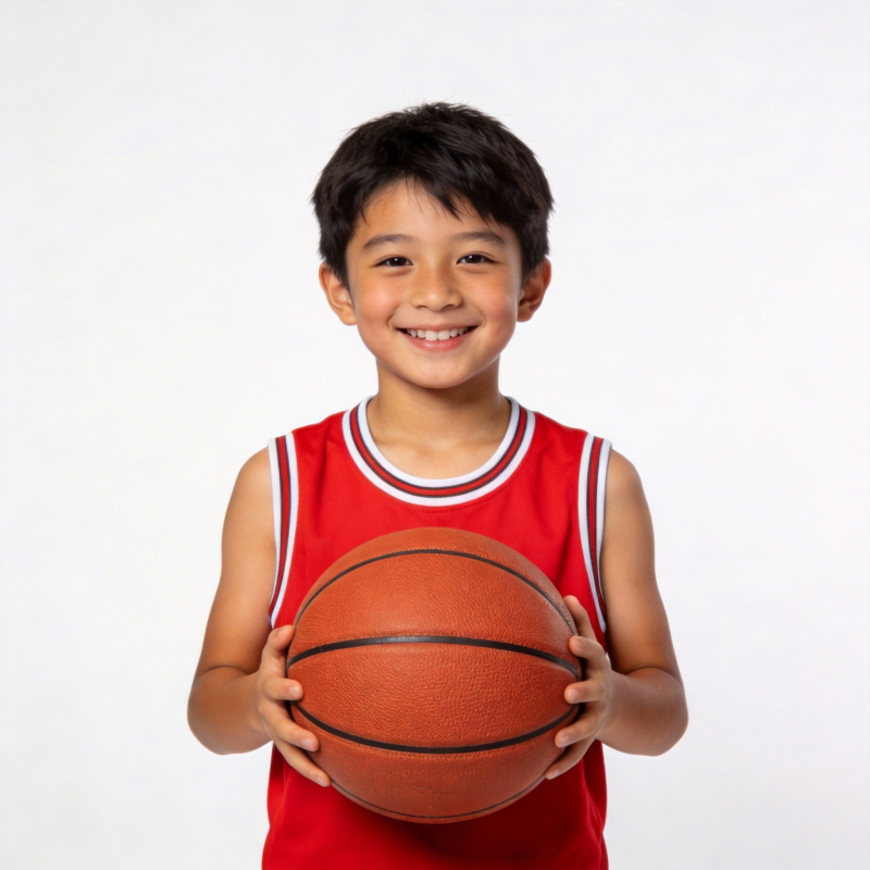 少年持球微笑图片