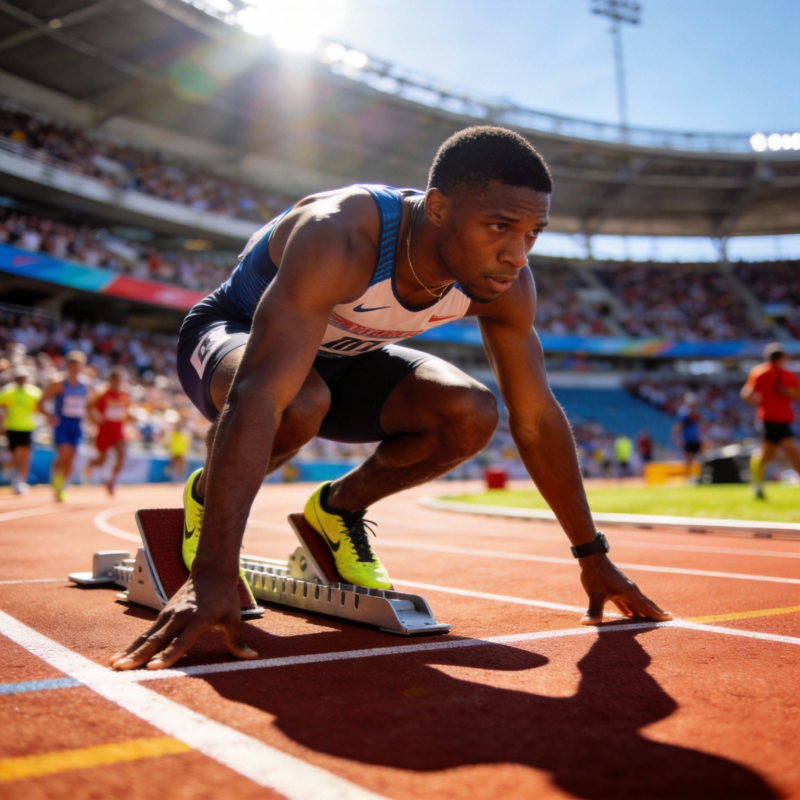 起跑瞬间 蓄势待发图片