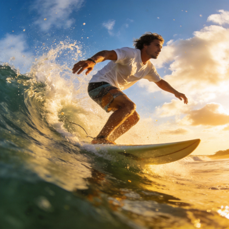 冲浪者乘风破浪图片