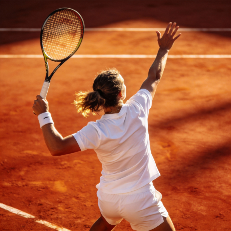 网球选手发球瞬间图片