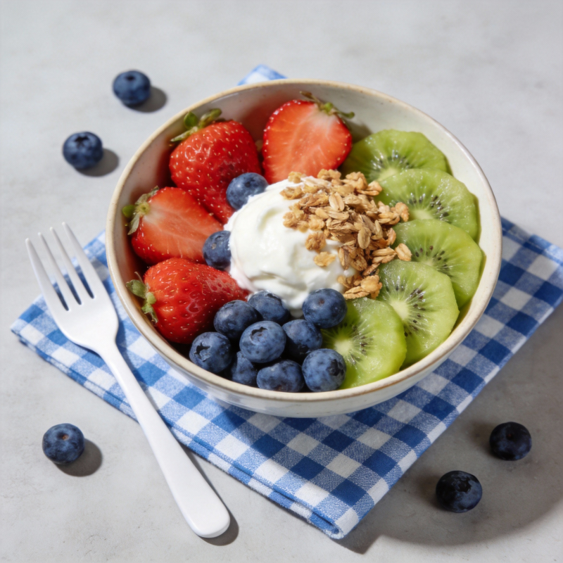 水果酸奶碗图片