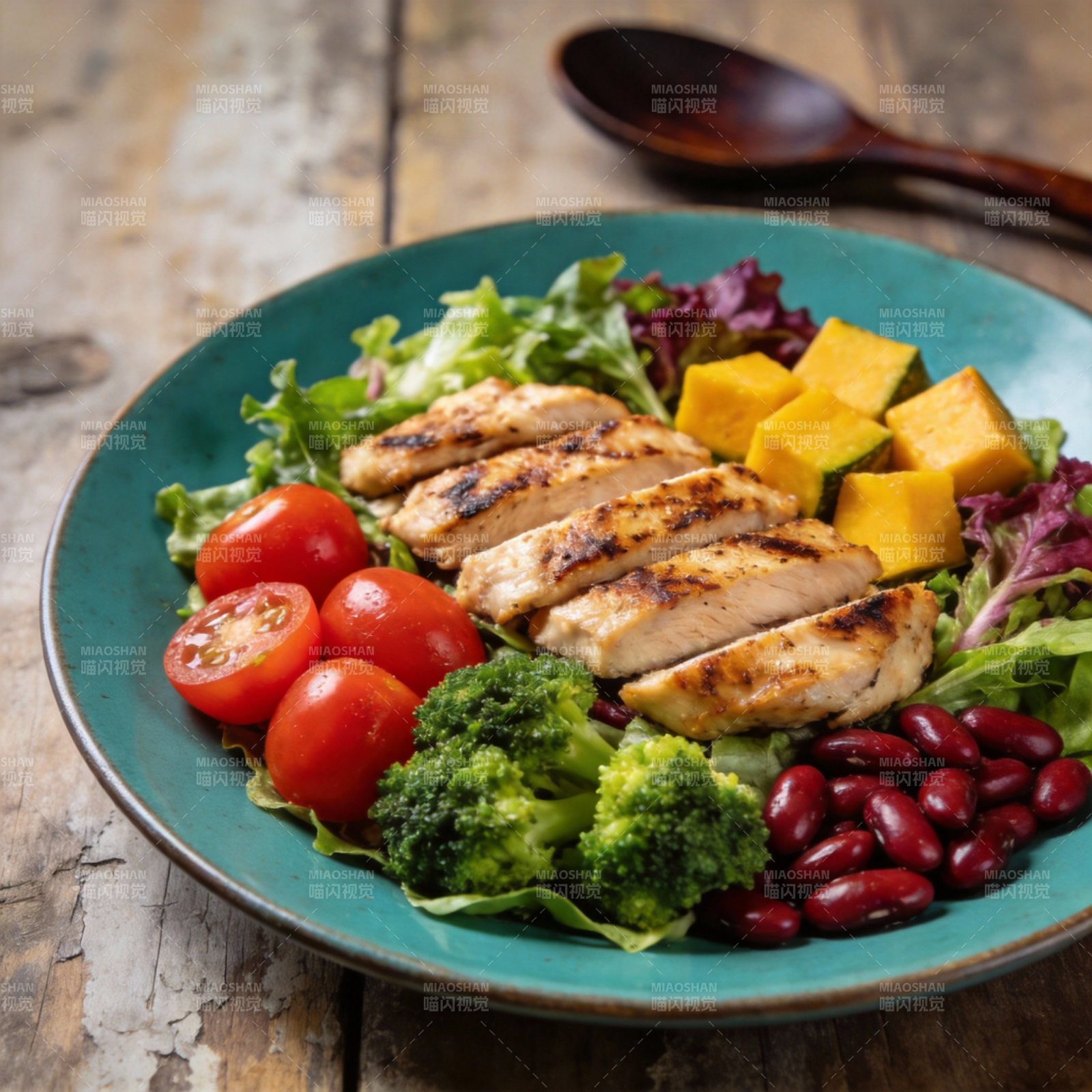 美味鸡胸沙拉图片
