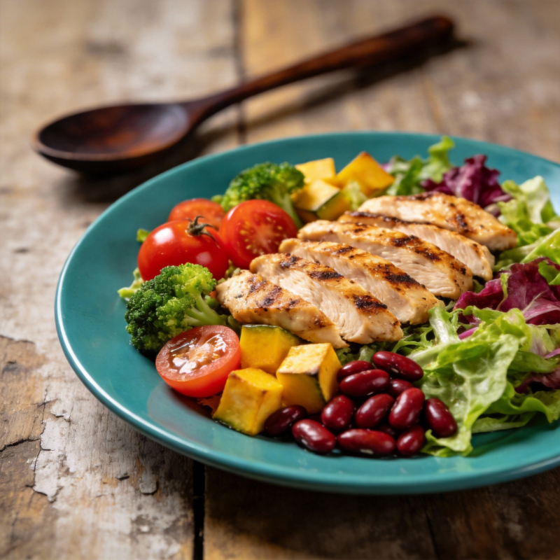 美味鸡胸沙拉图片