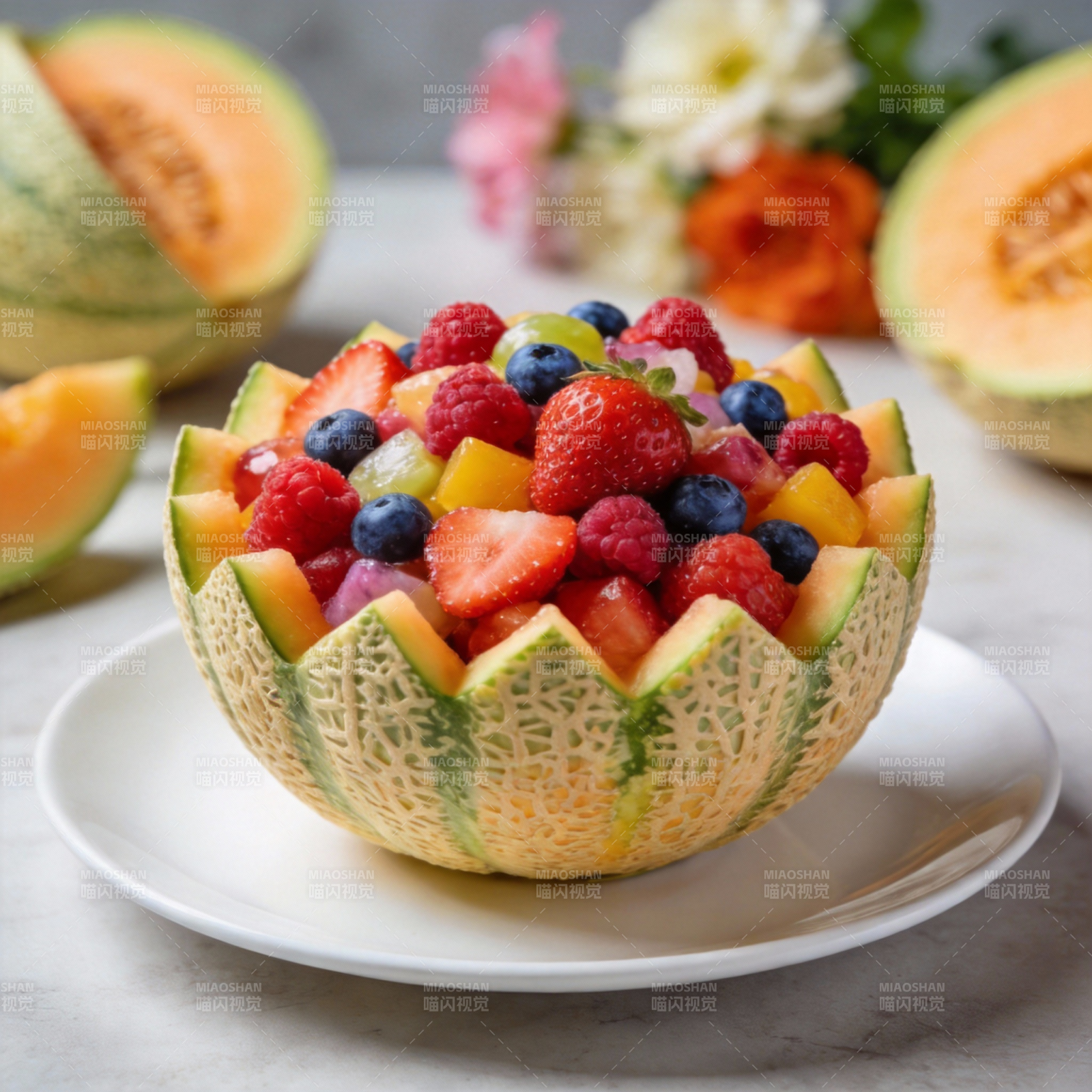 缤纷水果拼盘图片