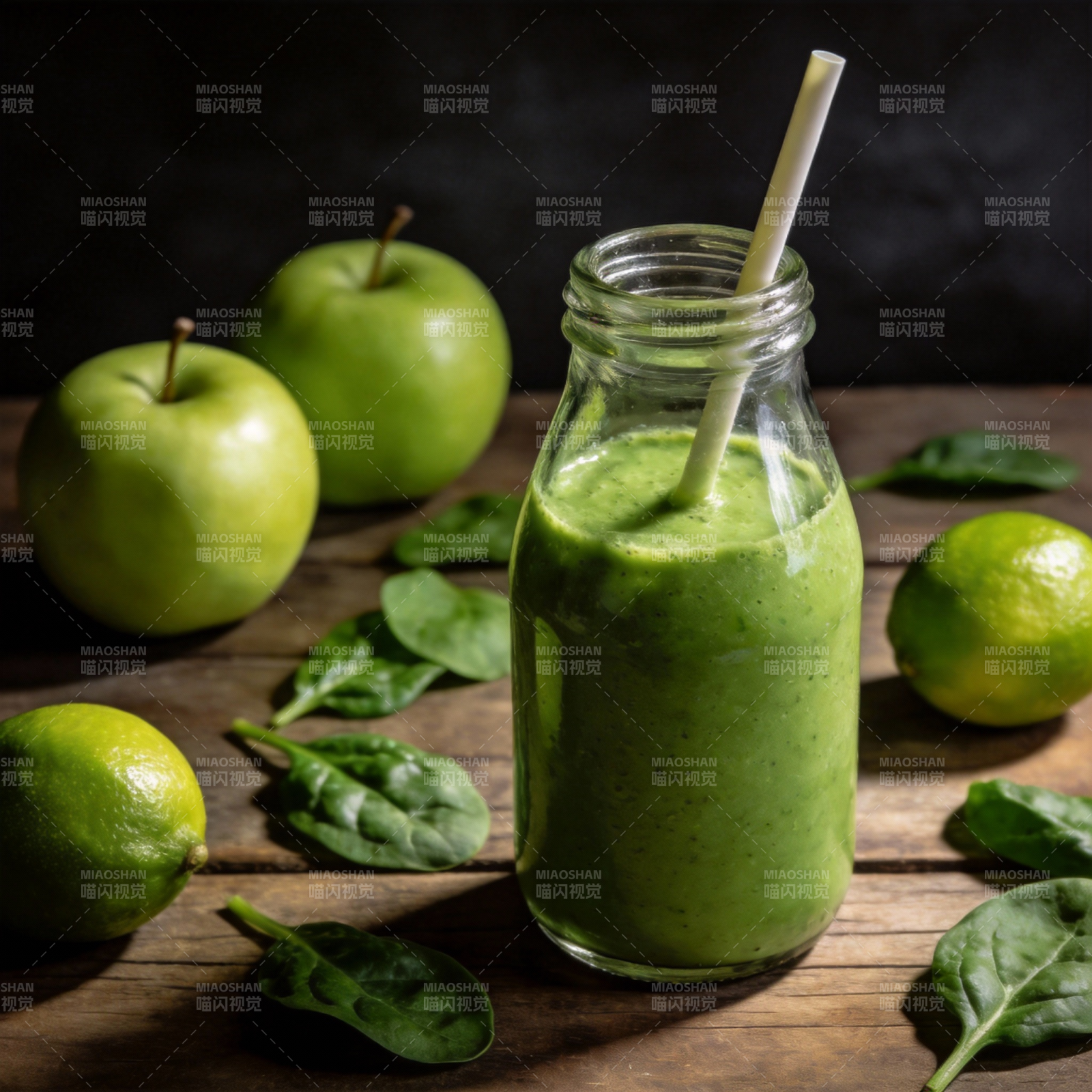 绿色果蔬汁图片