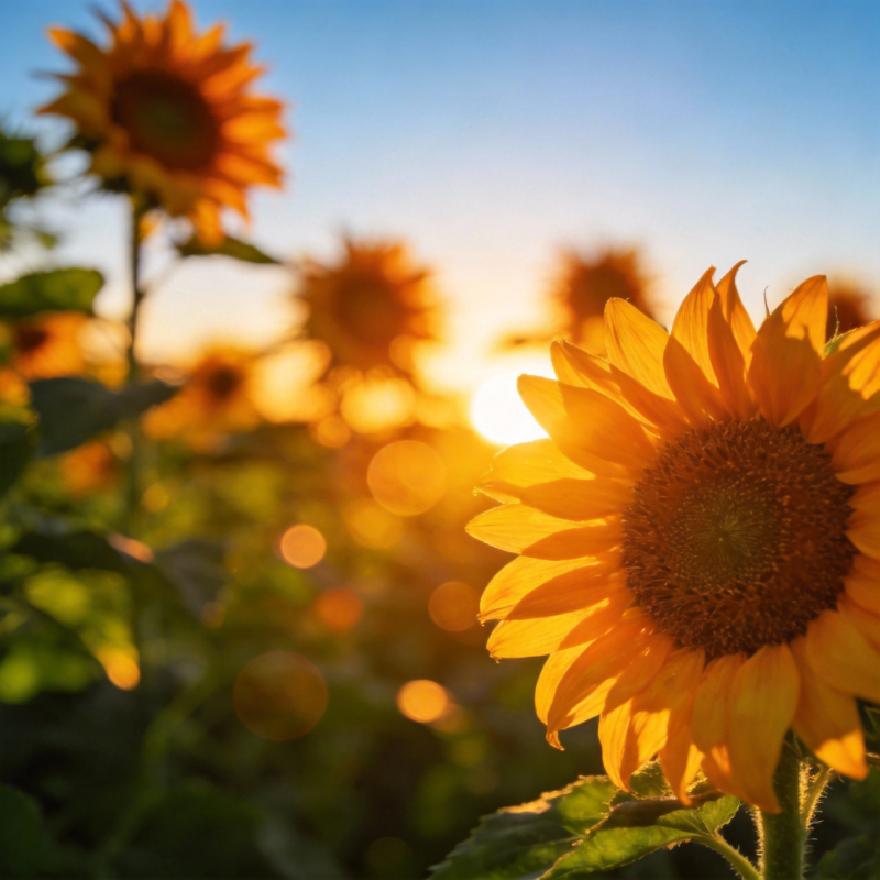向日葵迎朝阳图片