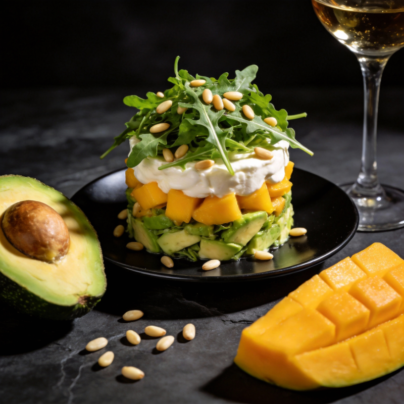 芒果牛油果塔图片