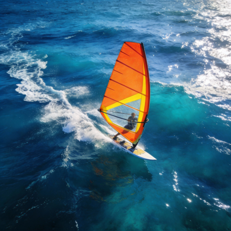 风帆冲浪 碧海逐浪图片