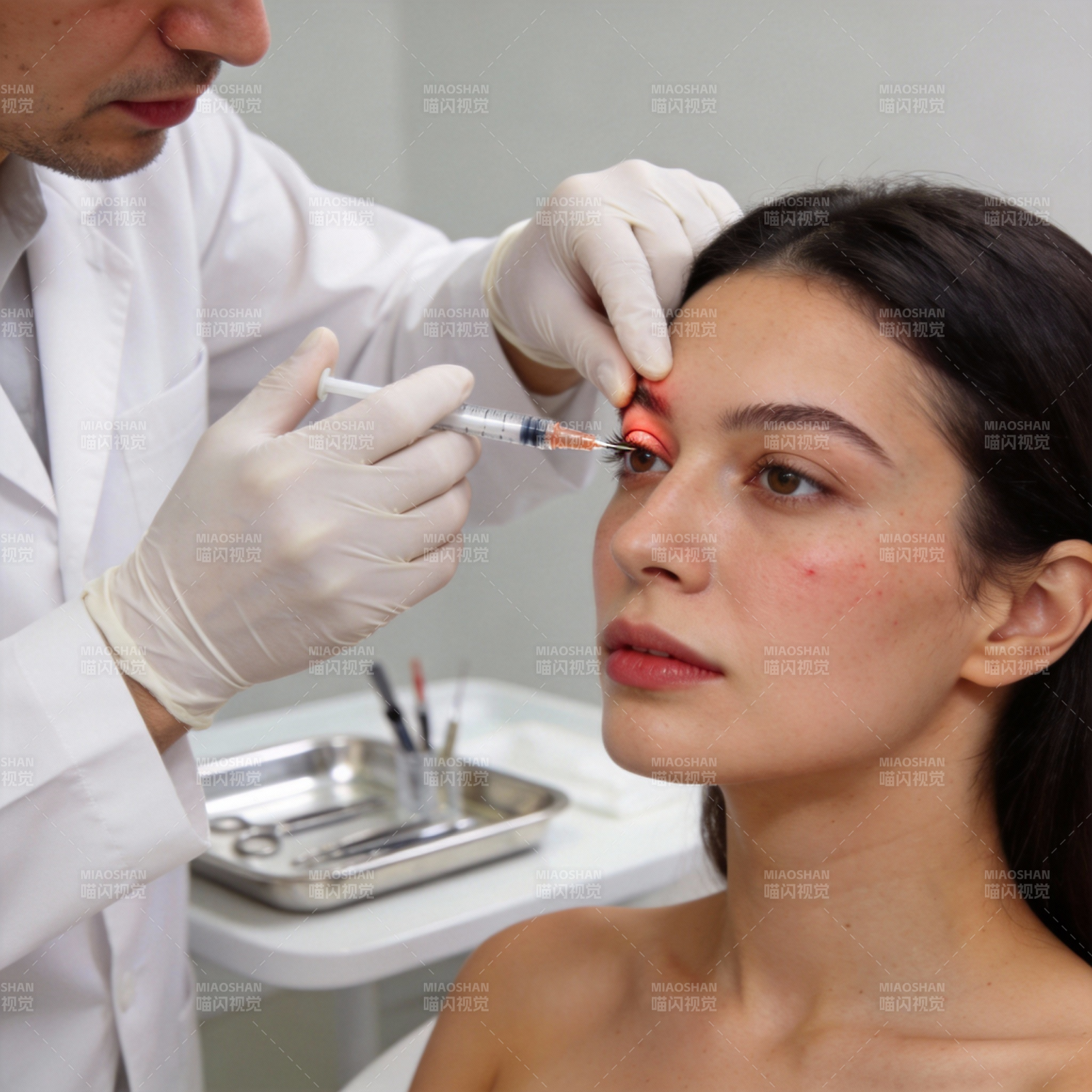 眼部注射美容图片