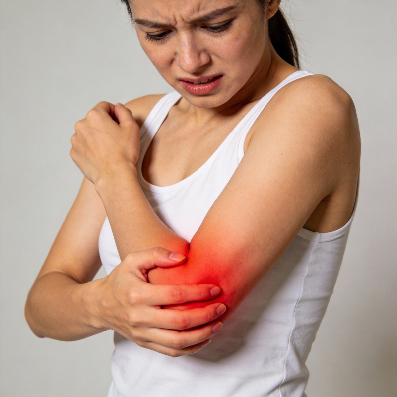 手臂疼痛难忍图片