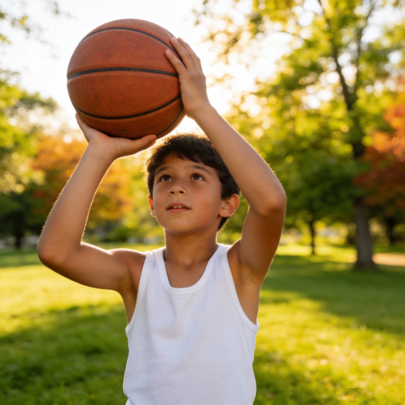 少年投篮瞬间图片