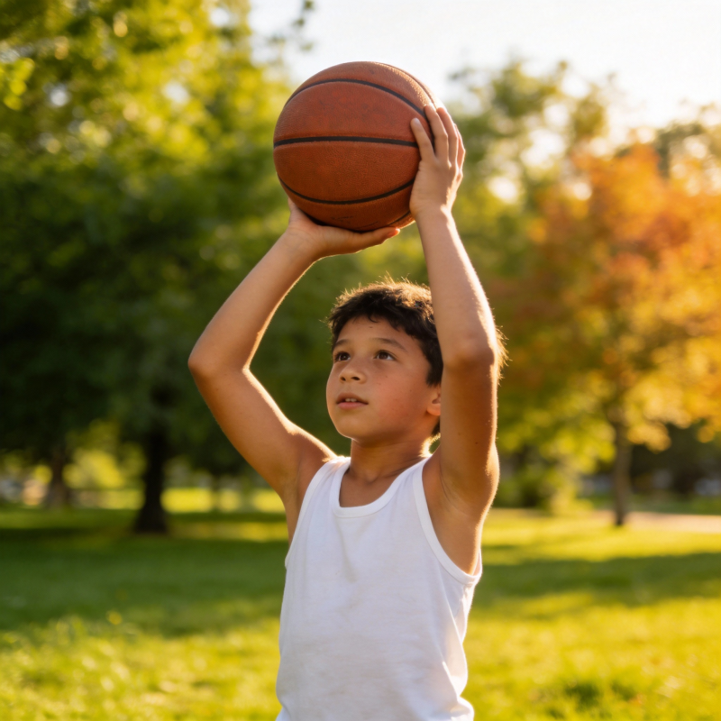 少年投篮瞬间图片