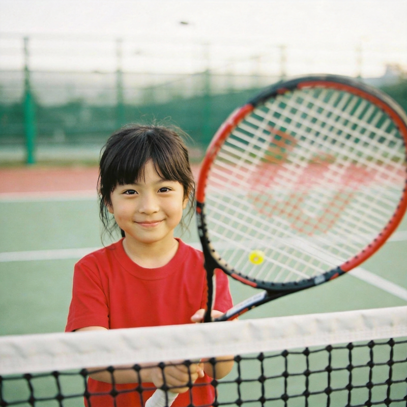 小网球手微笑图片