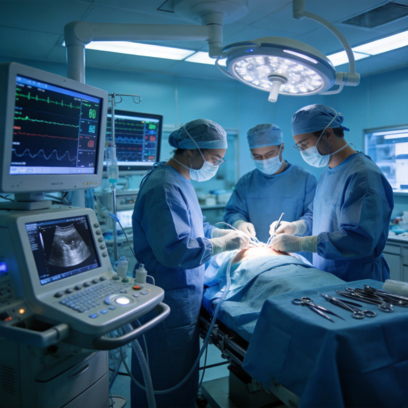 手术室中的专注时刻图片