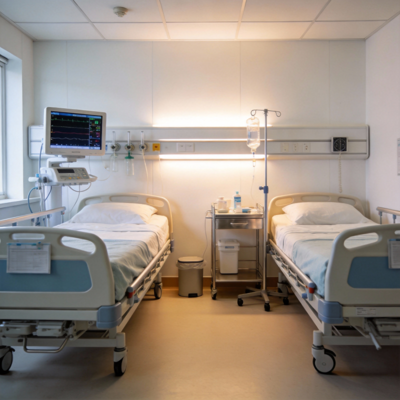 医院病房静谧一角图片