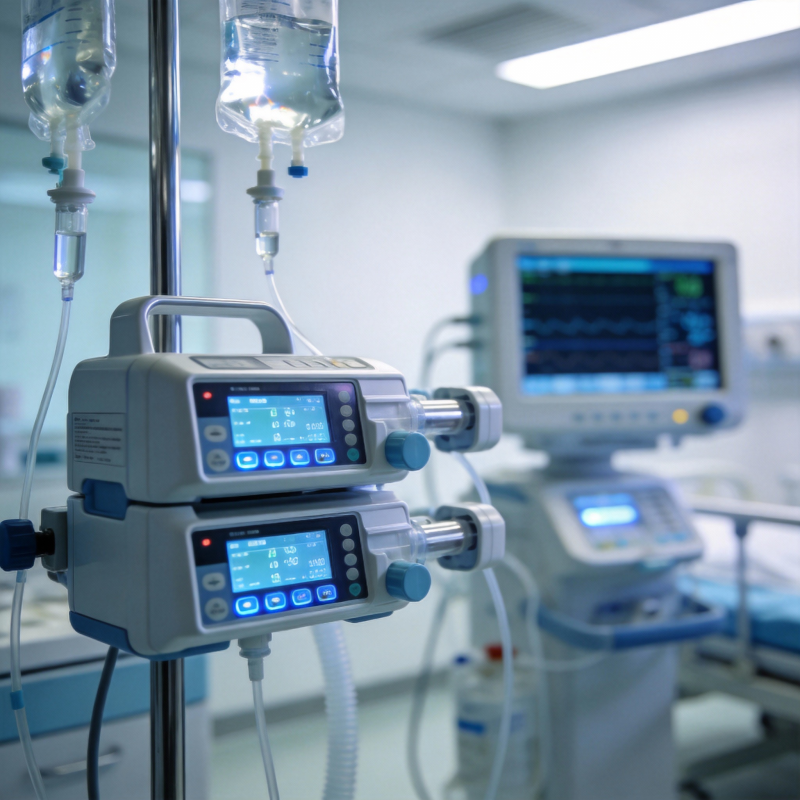 医院输液设备特写图片