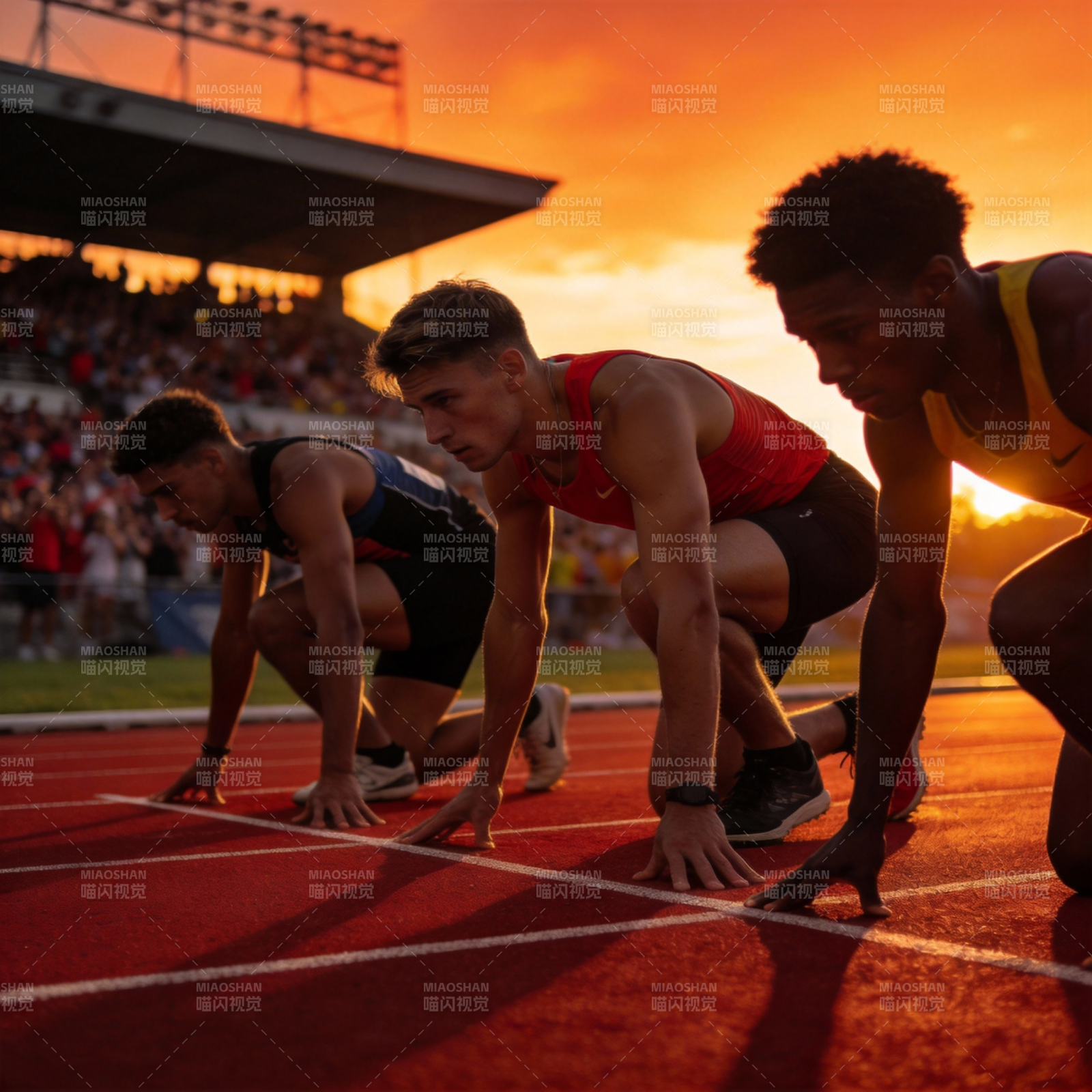 赛道上的冲刺时刻图片