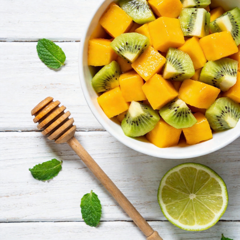 芒果猕猴桃沙拉图片