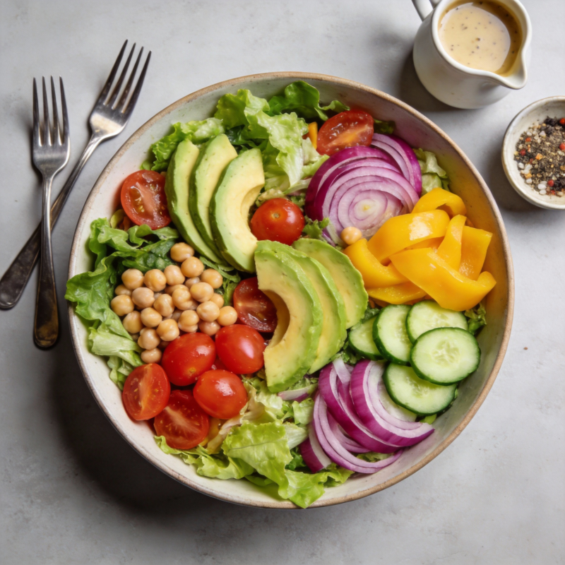 新鲜蔬菜沙拉图片