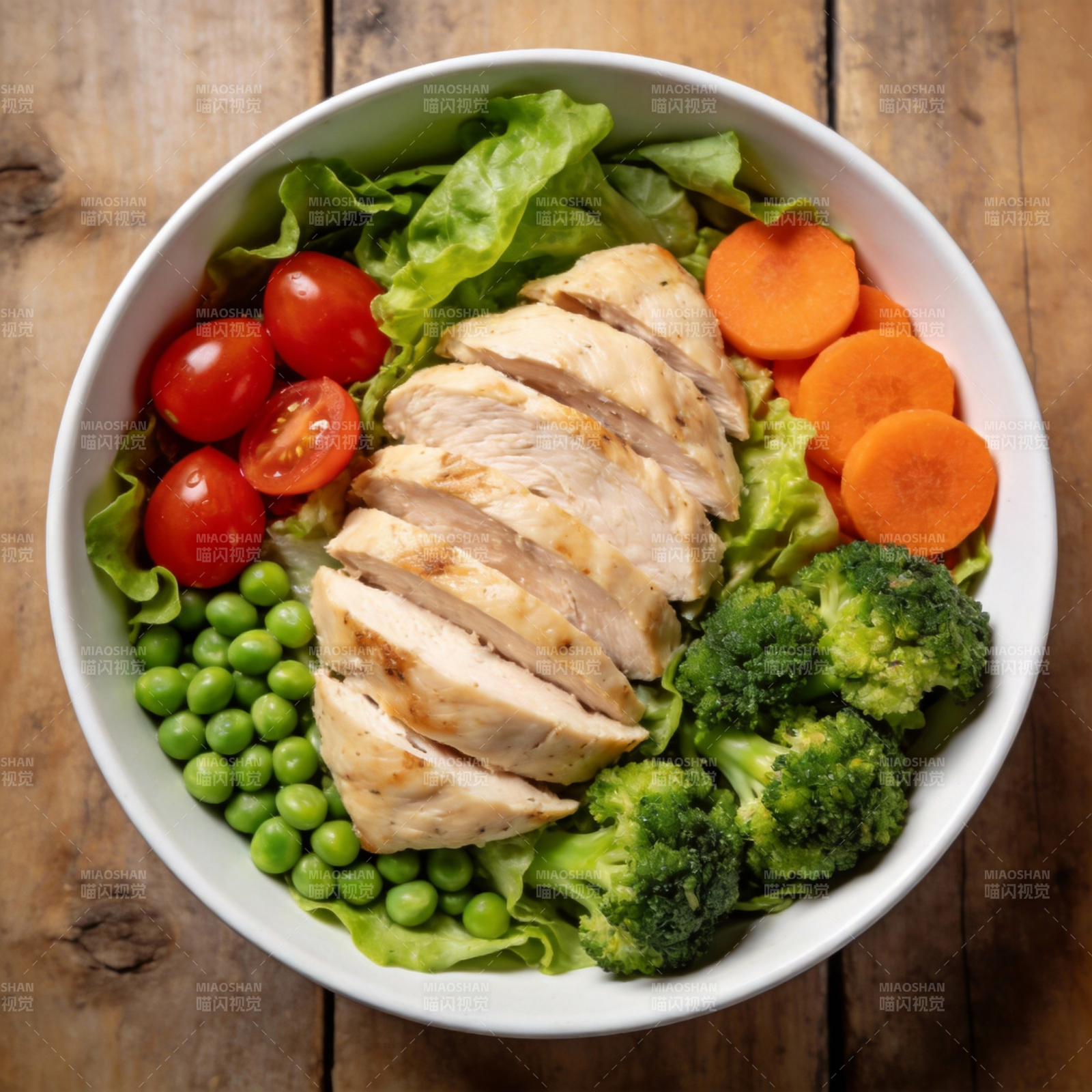 鸡肉蔬菜沙拉图片