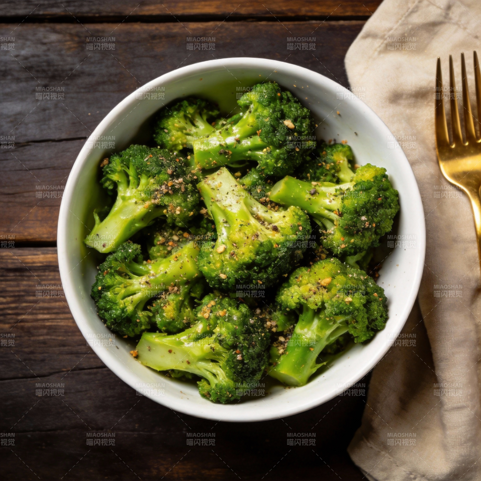 香煎西兰花图片