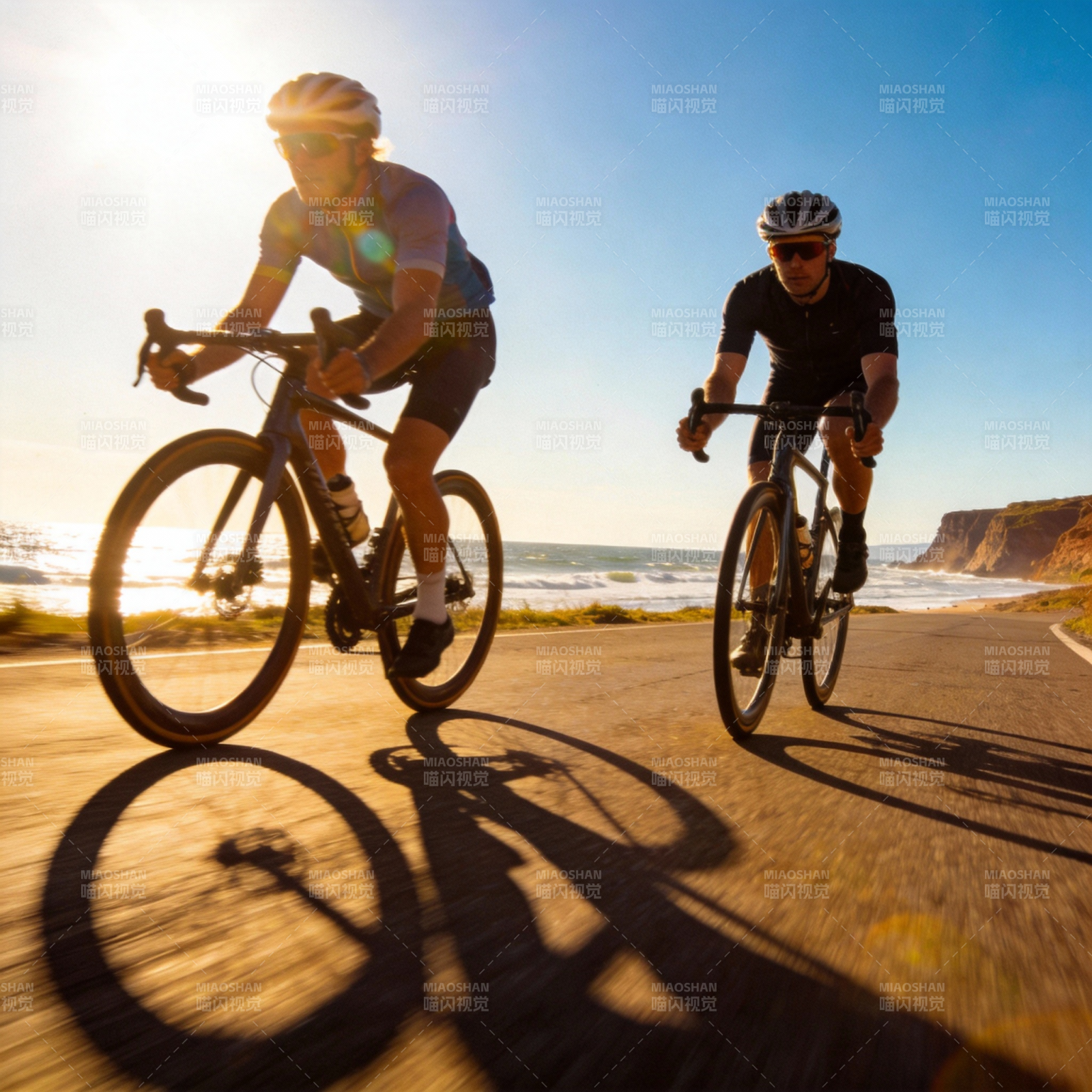 海边骑行 阳光同行图片